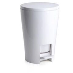 Κάδος μπάνιου με πεντάλ 5L Diabolo λευκό 8411801203552