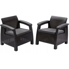 Σετ καρέκλες κήπου Corfu Duo Set peleki 8711245158778