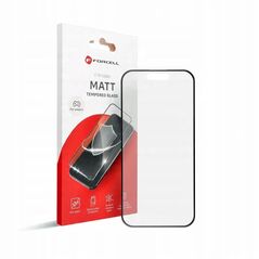 Tempered glass for iPhone 15 Forcell Matt Glass μαύρο