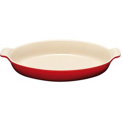 Le Creuset Oval Heritage Stoneware Baking Dish 28cm / 1 6L Red 0630870040983