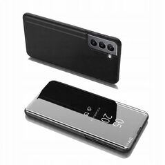 Θήκη Clear View Case με καπάκι Samsung Galaxy S22+ (S22 Plus) μαύρο