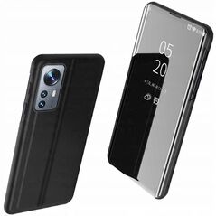 Θήκη Clear View Case Xiaomi 12 Lite με καπάκι μαύρο