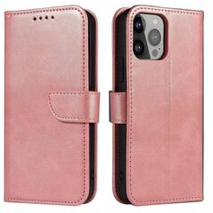 Θήκη Magnet etui Samsung Galaxy S23 Ultra pokrowiec z klapką portfel podstawka ροζ