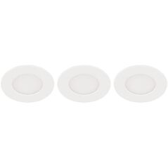 EGLO FUEVA 5 ΕΝΤΟΙΧΙΖΟΜΕΝΟ. 3X2,7W ΡΥΘΜΙΖΟΜΕΝΟ. 300LM Ø86 IP44 ΛΕΥΚΟ