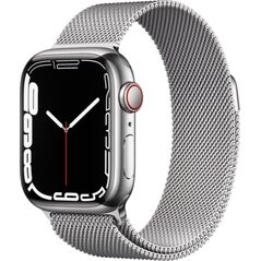 Smartwatch Apple Watch 7 GPS + Cellular 45mm Srebrny  (MKJW3WB/A)
