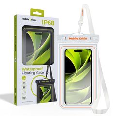 Αδιάβροχη πλωτή θήκη Mobile Origin 6,8", λευκό/πορτοκαλί