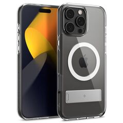 Spigen Spigen Caseology Capella MagSafe Kickstand, διάφανο λευκό ασημί - iPhone 16 Pro Max