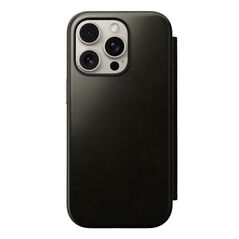 Nomad Nomad Δερμάτινο Folio, πράσινο χρώμιο - iPhone 16 Pro