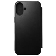 Nomad Nomad Μοντέρνο Δερμάτινο Folio, μαύρο - iPhone 16 Plus