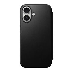 Nomad Μοντέρνο Δερμάτινο Φολιό, μαύρο - iPhone 16