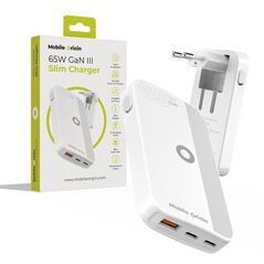 Φορτιστής MOBILE ORIGIN Slim Charger 1x USB-A 2x USB-C 1.5 A (GAN-65W-SLM-WHT)