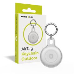 MOBILE ORIGIN AirTag Outdoor KeyChain, λευκό