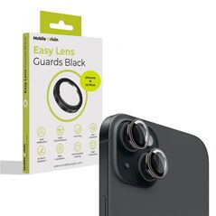 Προστατευτικά φακών Mobile Origin Easy, μαύρο - iPhone 15 / 15 Plus
