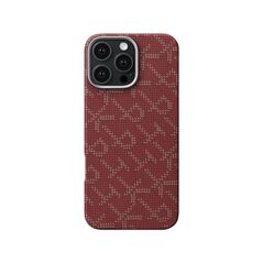 Θήκη Pitaka Tactile Woven, PTK Κόκκινο/Χρυσό - iPhone 16 Pro