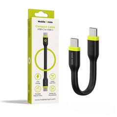 Καλώδιο Mobile Origin Compact USB-C σε USB-C, μαύρο