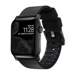 Nomad NOMAD Λουράκι Modern Active Pro Αδιάβροχο Δερμάτινο Μαύρο 42mm / 44mm Σύνδεσμος Μαύρος
