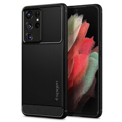 Spigen Spigen Rugged Armor Samsung G998 S21 Ultra czarny/black matte ACS02349