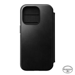 Nomad Μοντέρνα δερμάτινη θήκη Horween Μαύρη για iPhone 14 Pro