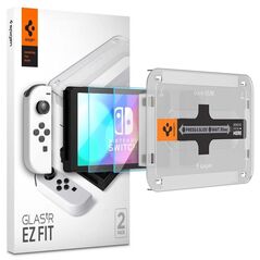 Spigen σκληρυμένο γυαλί για Nintendo Switch OLED 2τμχ.