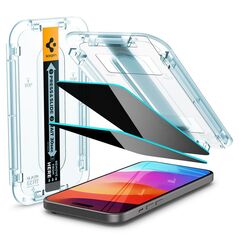 Spigen Spigen Glass tR EZ Fit (Privacy) 2 Pack, διαφάνεια - iPhone 15 Plus