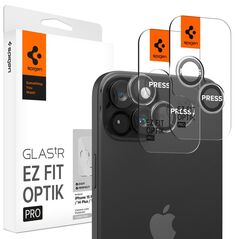 Spigen Spigen Glass tR EZ Fit Optik Pro 2 Pack, crystal clear - iPhone 15/15 Plus/14/14 Plus