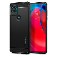 Spigen Spigen Rugged Armor, μαύρο - Motorola Moto G Stylus 5G