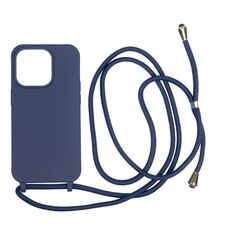 Mobile Origin Lanyard Case - Θήκη με λουράκι, μπλε για iPhone 14 Pro
