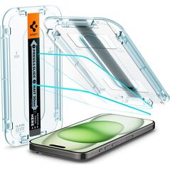 Spigen Spigen Glass tR EZ Fit 2 Pack, transparency - iPhone 15 Plus