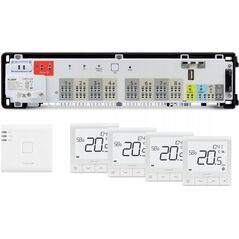 Πακέτο εκκίνησης SALUS Premium RF - ασύρματο σύστημα ελέγχου ενδοδαπέδιας θέρμανσης με διαχείριση μέσω Διαδικτύου: KL08RF230V, UG800, 4 x SQ610RF