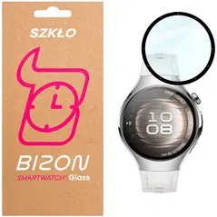 Szkło hybrydowe Bizon Glass Watch Edge Hybrid dla Huawei Watch 5 42mm czarne