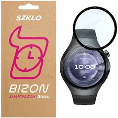 Szkło hybrydowe Bizon Glass Watch Edge Hybrid dla Huawei Watch 5 46mm czarne