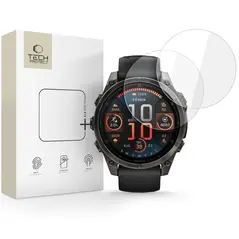 Szkło hartowane Tech-Protect Glass Fit+ Garmin Fenix 8 47mm Clear [2 PACK]