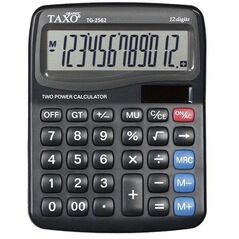 Kalkulator Taxo 12-pozycyjny TG-2562 czarny EDUKAMP