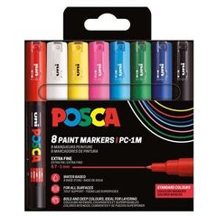 POSCA PC-1M 8τμχ σετ Βασικά Χρώματα