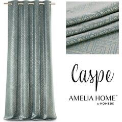 AmeliaHome AmeliaHome Zasłona na przelotkach CASPE2 140x250 szarozielona