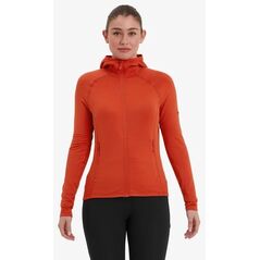 Γυναικεία μπλούζα Montane Protium Lite Hoodie - σαφράν κόκκινο