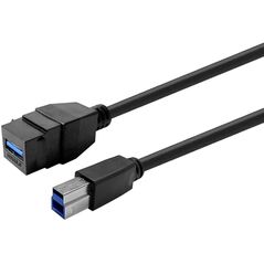 VivoLink Keystone Black USB3.0 A-Female to B-Male (PROKEYUSB3AFBM2B)