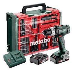 METABO.SCREWDRIVER UD.SB 18 SET 2x2.0Ah +74 ACC CASE
