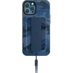 Uniq UNIQ etui Heldro iPhone 12/12 Pro 6,1" niebieski moro/marine camo Antimicrobial