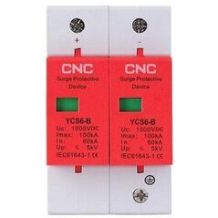 CNC CNC DC περιοριστής υπέρτασης, 2P, κατηγορία B, 60-1000kA, 1000VDC 13784120 6942108715124