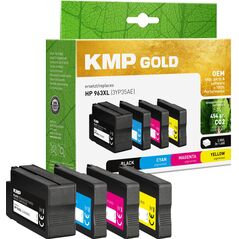 KMP GOLD Μελανοδοχείο HP 963XL (3YP35AE) Πολυσυσκευασία C/M/Y/B ανακατασκευασμένο