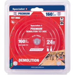Δίσκος κοπής 160x24Tx20mm, Demolition PREMIUM, SPECIALIST+