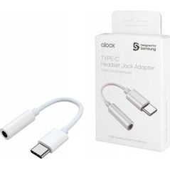 Adapter USB Samsung GP-TGU022MV USB-C - Jack 3.5mm Biały  (GP-TGU022MVAWW)