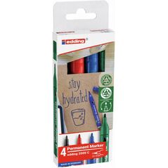 Marker permanentny e-2000c EDDING, 1,5-3 mm, 4 szt., mix kolorów