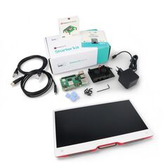 Zestaw justPi Pro z Raspberry Pi 5 8GB + SSD + Monitor + 32GB microSD + akcesoria}