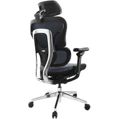 Equip Ergonomischer Bürostuhl mit Kopf und Armstützen  bl-sw lite Retail