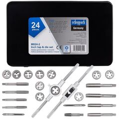 TAPS + DIES set of 24 / SCHEPPACH