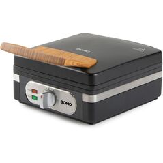 DOMO DO9275W Gofrownica, 1400W, 2 duże gofry, regulacja temperatury, czarna