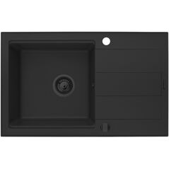 Zlew SPARTA PLUS LUX (78X48) 1B 1D, volcano Black Edition