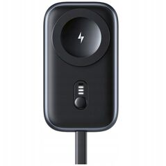 επαγωγικός φορτιστής για Apple Watch Usams CD245 2-σε-1 με powerbank 1200mAh + καλώδιο USB-C τιτάνιο